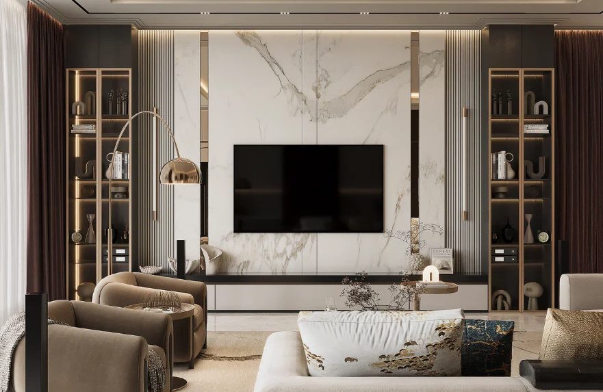 Проект «Эклектика в современной классике», 320 м²